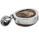 Fossil Sand Dollar  925 Sterling Silver Pendant, 1 3/8"