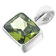 5/8" 925 Sterling Silver Peridot us Pendant
