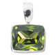5/8" 925 Sterling Silver Peridot us Pendant