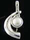1 7/16" 925 Silver White Mabe Material3 Pendant
