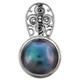 1 1/4" 925 Sterling Silver Blue Mabe Pearl us Pendant