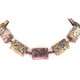 Leopard Jasper Lobster us 17" Silver Chain Necklace