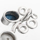 1 1/16" 925 Silver Kyanite White Biwa Pearl Pendant
