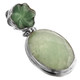 2" 925 Silver Amazonite Aventurine Flower us Pendant