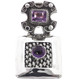 1 15/16" 925 Sterling Silver Amethyst us Pendant