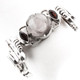 925 Silver Mother Of Pearl Biwa Pearl Garnet Shell Bracelet