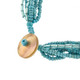 2mm Seed Beads Paua Shell us 19" Turquoise Necklace