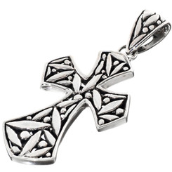 1 7/8" 925 Sterling Silver Cross us Pendant