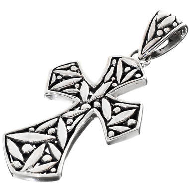 1 7/8" 925 Sterling Silver Cross us Pendant