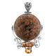 2 11/16" 925 Silver Biwa Pearl Jasper Citrine us Pendant