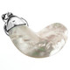 2 5/16" 925 Silver Amethyst Blister Pearl Garnet Pendant