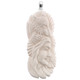 2 7/8" 925 Silver Bison Bone Carving Indian Totem Pendant