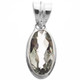 1 1/8" 925 Sterling Silver Green Amethyst us Pendant