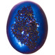 1 5/8" Oval Cobalt Blue Titanium Agate Druzy Cabochon