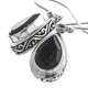 1/2" 925 Silver Smokey Quartz Teardrop French Hook Earrings