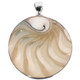 Nautilus Shell Chamber Cross-cut 925 Silver Pendant, 2 1/2"