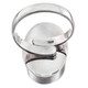 3/4" Oval Black Titanium Druzy 925 Silver Ring, Size 6