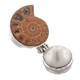 925 Silver Madagascar Ammonite Fossil Mabe Pearl Sterling Pendant, 1 9/16"