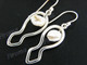 1 3/16" 925 Silver Blister Pearl French Wires Earrings