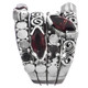 1" Wide Band Heavy Marquise Red Garnet 925 Sterling Silver Ring