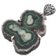 925 Silver Crystal Stalactite Druzy Drusy Sterling Pendant, 2"
