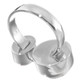 5/8" Wide Blue Topaz Blue Mabe Cultured Pearl 925 Sterling Silver Ring
