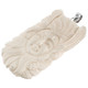 Goddess In Headdress Bone Hand Carving 925 Silver Pendant, 3"