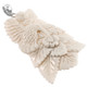 925 Silver Bison Bone Flower Hummingbird Kolibri Pendant