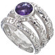 925 Sterling Silver Amethyst us 6 Ring