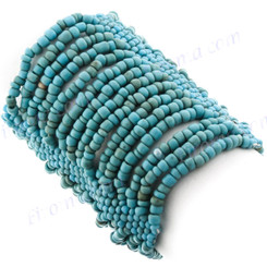 Seed Beads 7" Turquoise Bracelet
