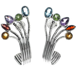 13/16" BALI HANDMADE SCROLL FILIGREE 925 STERLING SILVER HUGGIES STUD earrings