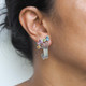 13/16" BALI HANDMADE SCROLL FILIGREE 925 STERLING SILVER HUGGIES STUD earrings