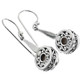 1 1/8" WHITE MABE PEARL 925 STERLING SILVER SCROLL FILIGREE DROP earrings
