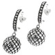 1 1/4" HANDMADE GRANULATED BALL 925 STERLING SILVER HUGGIES STUD earrings