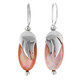 SALE! 13/16" PINK MOTHER OF PEARL SHELL 925 STERLING SILVER earrings