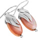 SALE! 13/16" PINK MOTHER OF PEARL SHELL 925 STERLING SILVER earrings