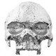 Polished Masonic Jawless Large Skull Motorcycle Biker 925 Sterling Silver Ring