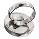 Moon Face Bison Bone 925 Sterling Silver Adj Sz 6 Ring