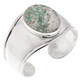 1 3/4" WIDE VARISCITE 925 STERLING SILVER CUFF BANGLE bracelet