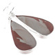 1 1/8" GORGEOUS POPPY JASPER 925 STERLING SILVER DROP DANGLE earrings