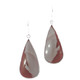 1 1/8" GORGEOUS POPPY JASPER 925 STERLING SILVER DROP DANGLE earrings