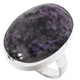 925 Sterling Silver Russian Charoite Sterling Adj Sz 6 Ring