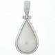 1 3/16" TEARDROP WHITE PACIFIC OCEAN MABE PEARL 925 STERLING SILVER pendant