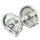 9/16" OVAL PACIFIC OCEAN BLUE MABE PEARL 925 STERLING SILVER OMEGA STUD earrings