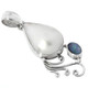1 9/16" PEAR WHITE MABE PEARL AUSTRALIAN OPAL 925 STERLING SILVER pendant