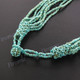 Seed Beads 19" Turquoise Necklace