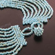 Seed Beads 17" Turquoise Necklace