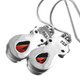 13/16" Teardrop Red Garnet 925 Sterling Silver Earrings