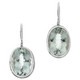 7/8" LARGE 18MM  PRASIOLITE GREEN AMETHYST 925 STERLING SILVER earrings