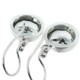 1/2" LARGE ROUND PRASIOLITE GREEN AMETHYST 925 STERLING SILVER earrings